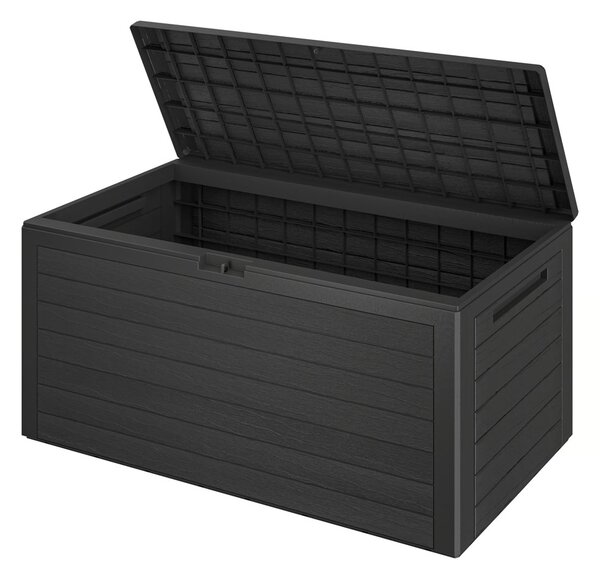 Úložný box WOODEBOX - 280L, 120x46x57cm, antracitová Prosperplast