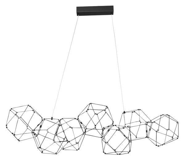 LED luster Nebula 108 čierne – Čierna