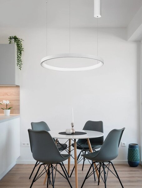 Moderný LED luster Pertino 48 2700K biele – Biela