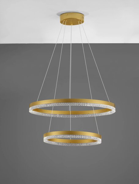 LED luster Adria 2 zlaté – Zlatá