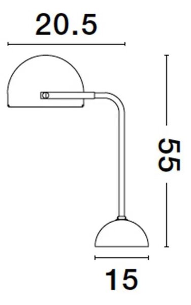 Moderná stolová lampa Bishop – E27