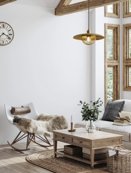 Luster na lanku Fox zlaté – Zlatá