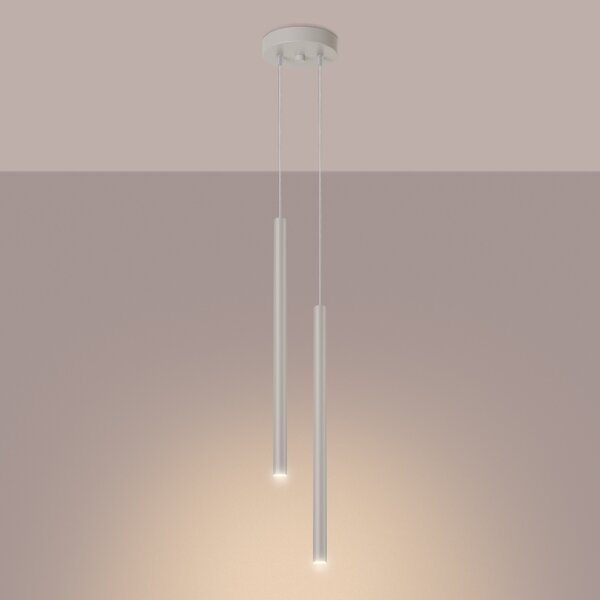 Sollux SL.1513 - Luster na lanku PASTELO 2xG9/8W/230V krémová