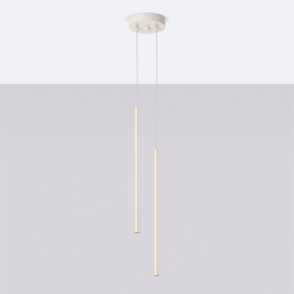 Sollux SL.1513 - Luster na lanku PASTELO 2xG9/8W/230V krémová
