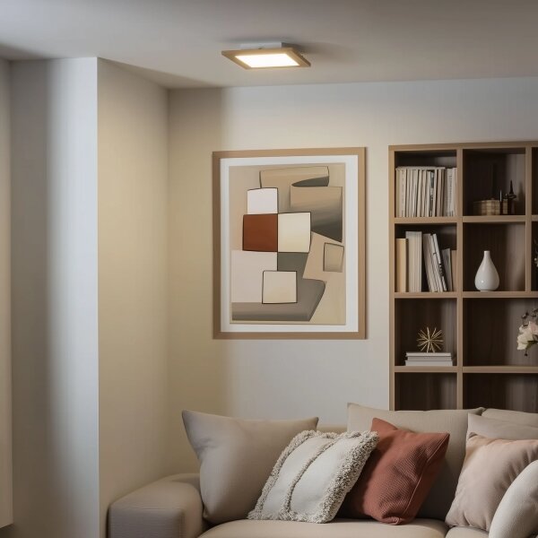 Brilagi - LED Stropné svietidlo SLIMFRAME WOOD LED/25W/230V 34x34 cm hnedá