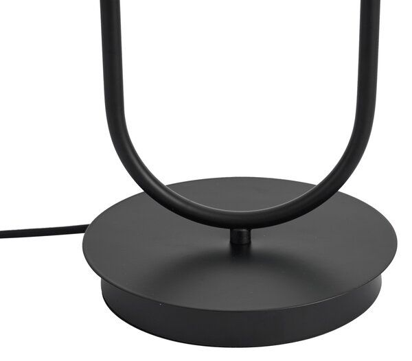 Stolná lampa Art Deco čierna 2-svetlá - Tuning