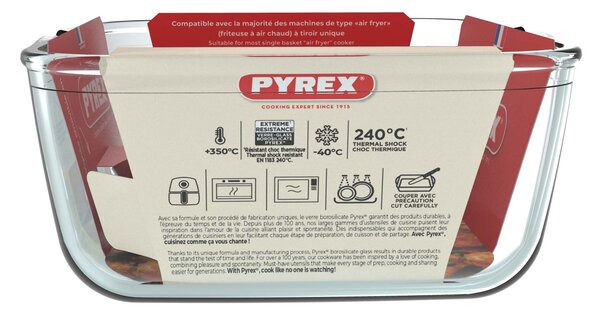 Pyrex Sklenená misa do teplovzdušnej fritézy 20x18cm/2l., borosilikát