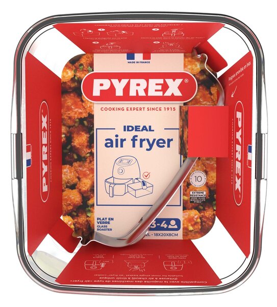 Pyrex Sklenená misa do teplovzdušnej fritézy 20x18cm/2l., borosilikát