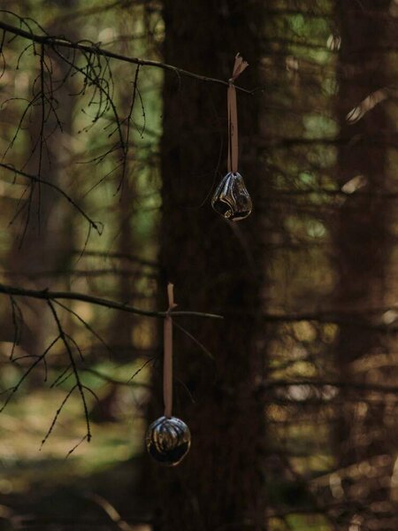 Ferm Living Vianočné ozdoby Bellure Baubles set 2ks, silver