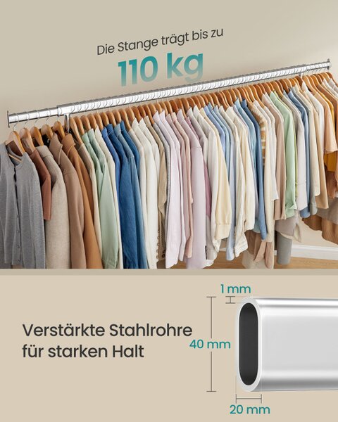 Vešiakový stojan na kolieskach HSR176E01