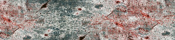 DIMEX | Fototapeta do kuchyne Starý plech KI-260-262 | 260 x 60 cm | šedá, červená