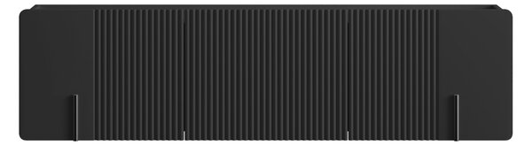 Závesný TV stolík Malmi 150 cm - čierny mat / čierna