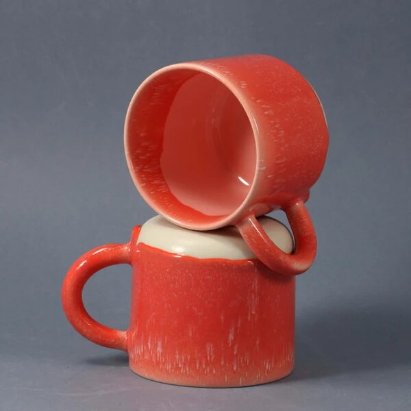 Porcelánový hrnček s uškom Vermilion 300 ml