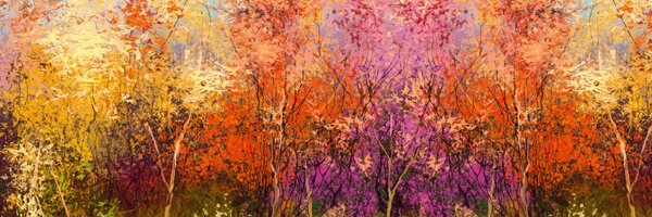 DIMEX | Fototapeta do kuchyne Farebné kvetinové pozadie KI-180-211 | 180 x 60 cm | viacfarebná, ružová, fialová, žltá, oranžová