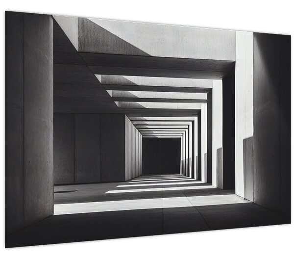 Obraz - Štvorcový tunel (90x60 cm)