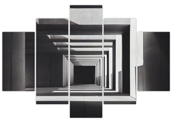 Obraz - Štvorcový tunel (150x105 cm)