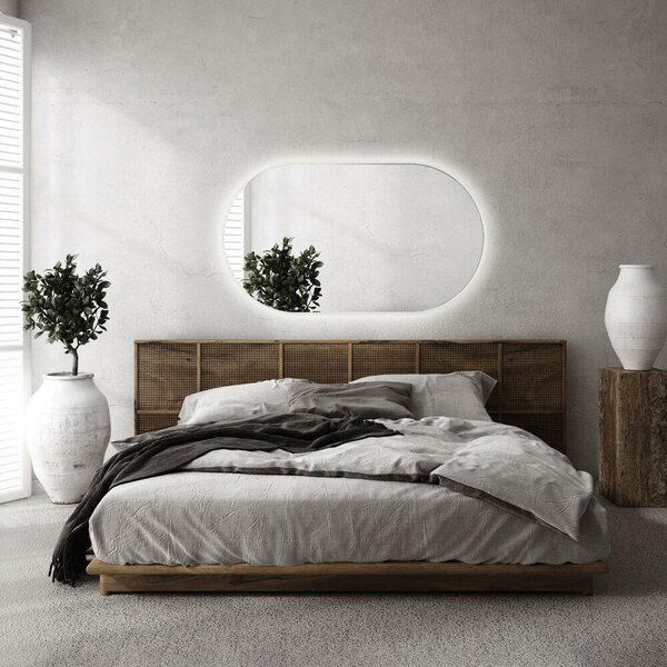 Zrkadlomat.sk Oválne zrkadlo s led osvetlením Oválne zrkadlo s led osvetlením 40x70 cm Neutrálne svetlo (4000K) lnol-40x70-00000000