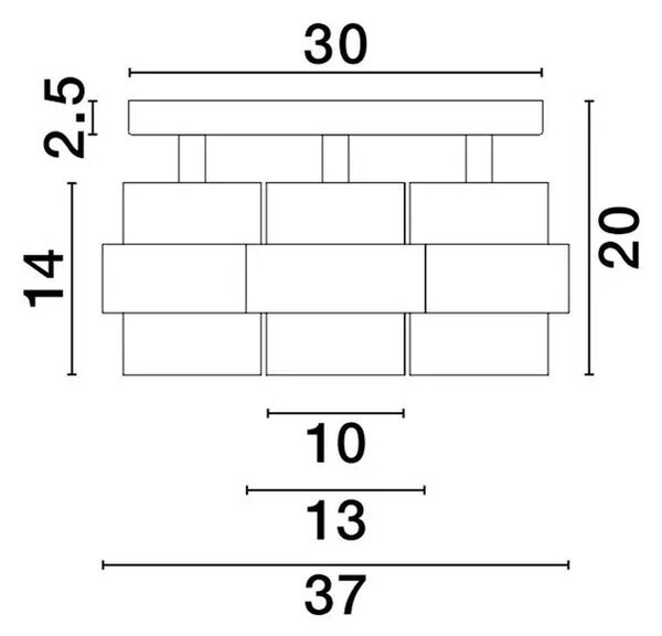 Stropné svietidlo Sianna 3 – E27