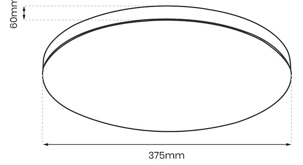 Stropné LED svietidlo Slimi, 1x LED 24w, 4000k, b