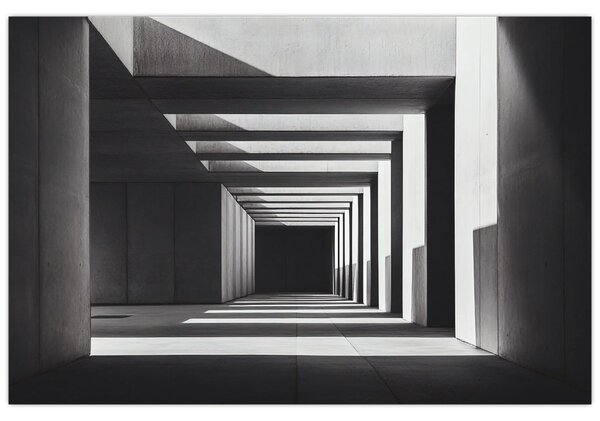 Obraz - Štvorcový tunel (90x60 cm)