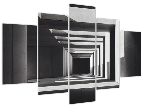 Obraz - Štvorcový tunel (150x105 cm)