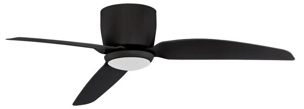 Stropný ventilátor Volga čierne s diaľkovým ovládaním – Čierna