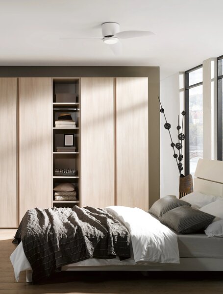 Stropný ventilátor Volga biele – Biela