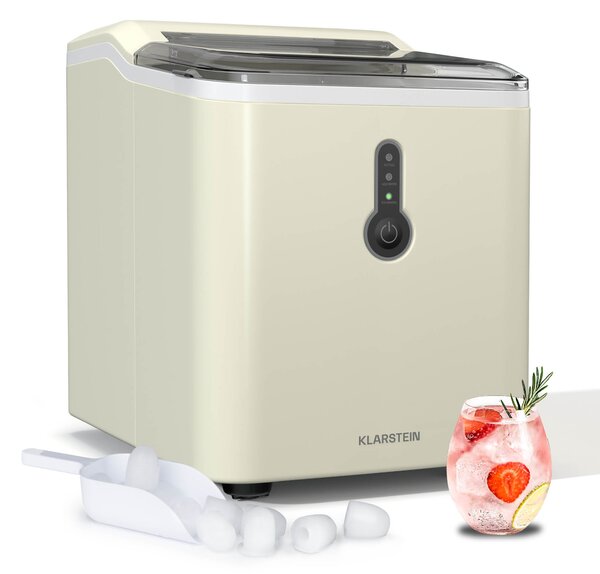 Klarstein ChillOut výrobník ľadových kociek, 12 kg/deň, 9 kociek ľadu za 8 minút, 120 W, nádrž na vodu