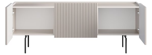 TV stolík Malmi 150 cm - kašmírová / čierna
