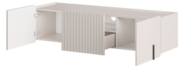 Závesný TV stolík Malmi 150 cm - kašmírová / čierna