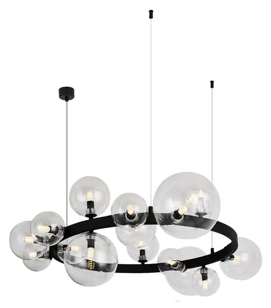 Luster na lanku Bubbles 15 čierna