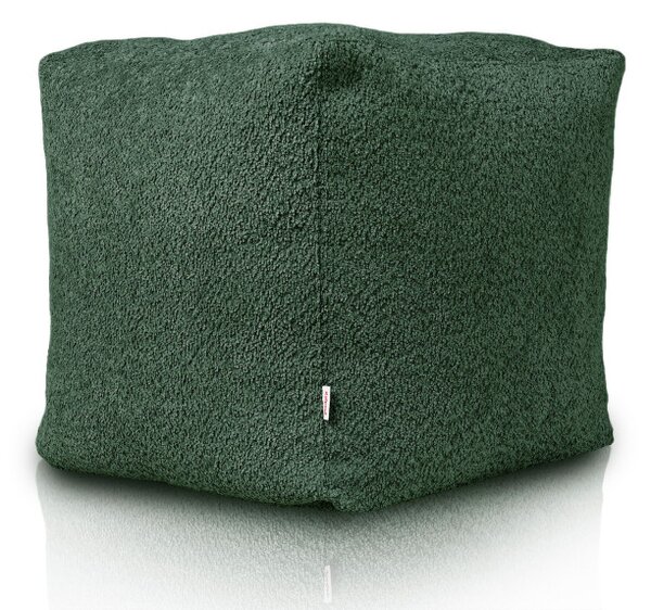 Taburetka Boucle tmavozelená