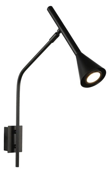 Moderná nástenná lampa Gygnus čierna – GU10