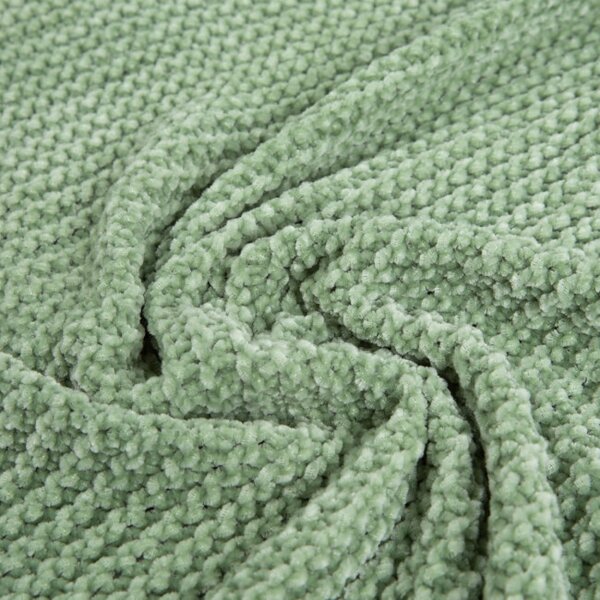Deka CHENILLE pistáciová so strapcami 734533