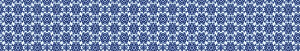 DIMEX | Fototapeta do kuchyne Modrotlač KI-350-241 | 350 x 60 cm | modrá, biela