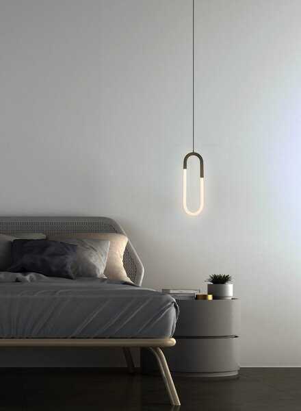 LED moderný luster Nexus čierna