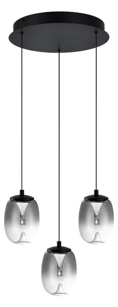 Dizajnový luster Pamela 3 chrome – LED integrovaný