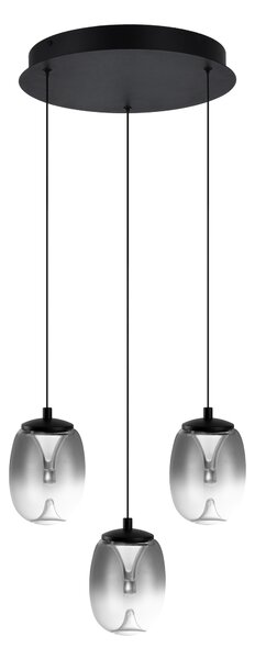 Dizajnový luster Pamela 3 chrome – LED integrovaný