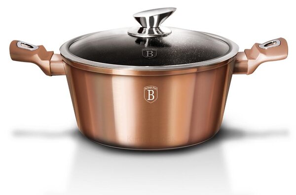 Nepriľnavý hrniec 20 cm, Rosegold BerlingerHaus