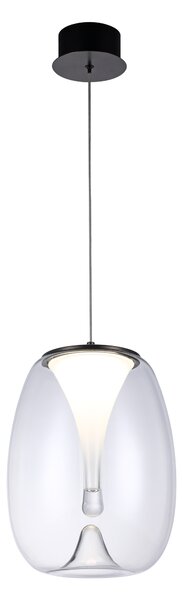 Dizajnový luster Pamela 27 chrome – Sivá