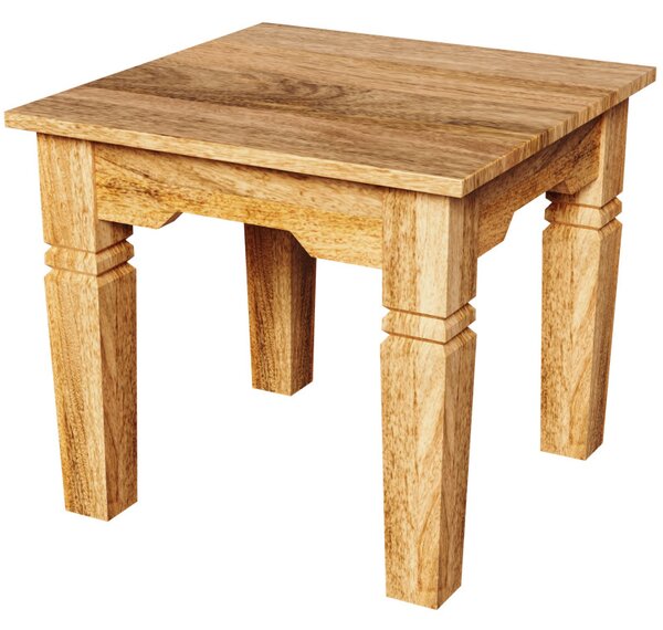 Odkladací stolík Guru 45x40x45 indický masív mango