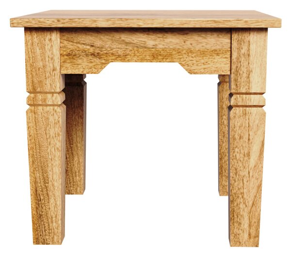 Odkladací stolík Guru 45x40x45 indický masív mango