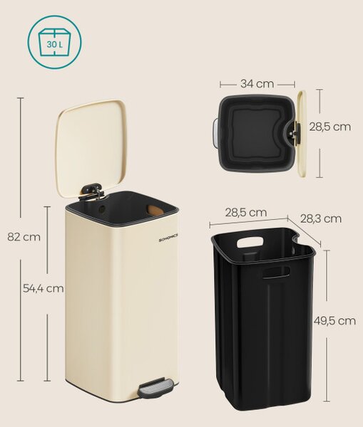 Odpadkový kôš 30L LTB593A02