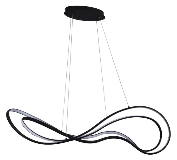 Dizajnový stmievateľný luster Twist čierna