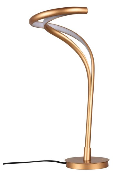 Dizajnová stmievateľná stolová lampa Twist zlatá