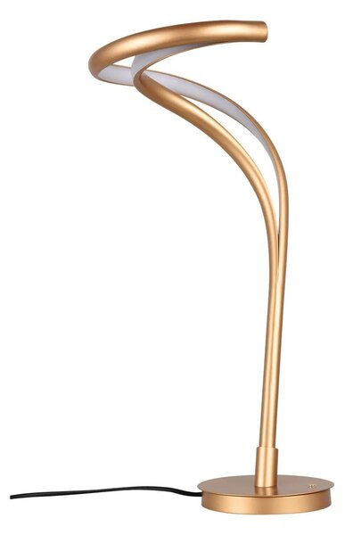 Dizajnová stmievateľná stolová lampa Twist zlatá