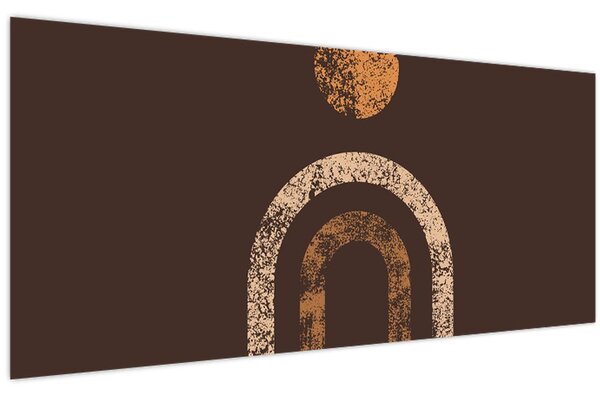 Obraz - Oranžové oblúky N⁰1 (120x50 cm)