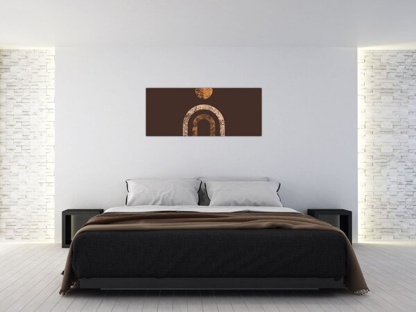 Obraz - Oranžové oblúky N⁰1 (120x50 cm)