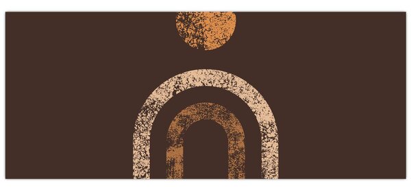 Obraz - Oranžové oblúky N⁰1 (120x50 cm)