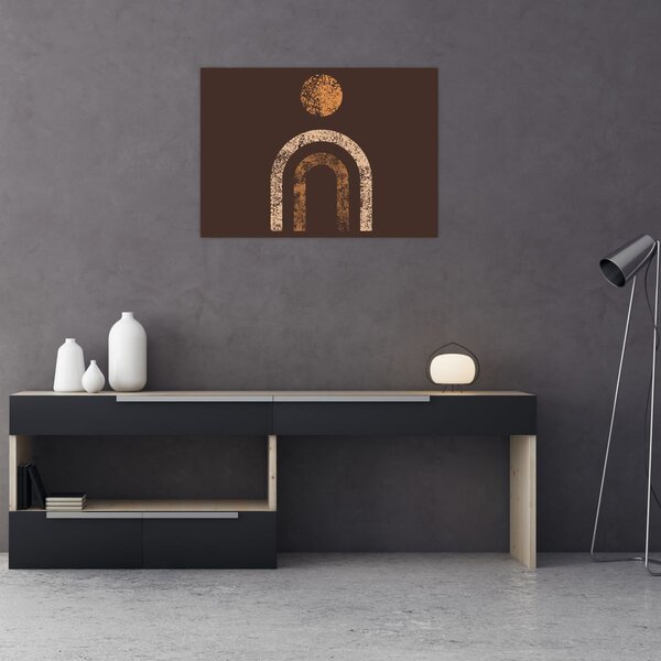 Obraz - Oranžové oblúky N⁰1 (70x50 cm)